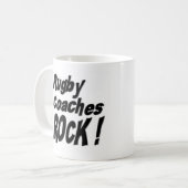 Rugby Coaches Rock! Mok (Voorkant links)