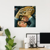 Rugby Combat Art Print (Thuiskantoor)