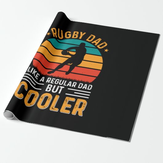 Rugby Dad Cadeaupapier (Uitgerold)