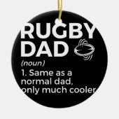 Rugby Dad Definition Keramisch Ornament (Voorkant)