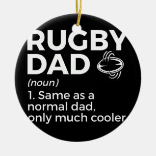 Rugby Dad Definition Keramisch Ornament