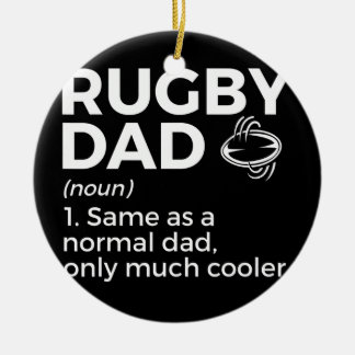 Rugby Dad Definition Keramisch Ornament