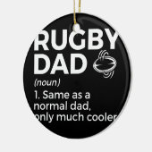 Rugby Dad Definition Keramisch Ornament (Links)