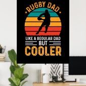 Rugby Dad Poster (Thuiskantoor)