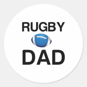 RUGBY DAD RONDE STICKER