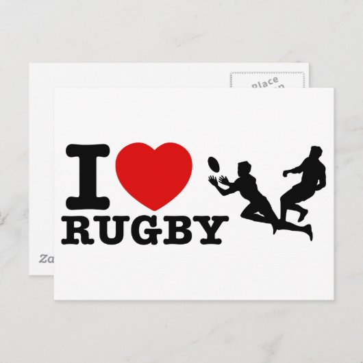 Rugby Design Briefkaart (Voorkant / Achterkant)