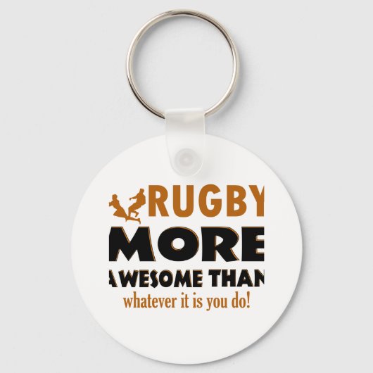 Rugby-design Sleutelhanger (Voorkant)