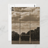 Rugby doelpunt post op Rugby School Briefkaart (Voorkant / Achterkant)
