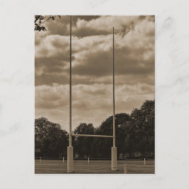 Rugby doelpunt post op Rugby School Briefkaart