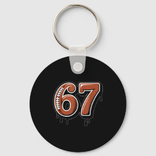 Rugby Drip Nummer 67 Speler Of 67e Verjaardag Zes Sleutelhanger