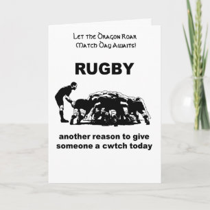 Rugby Een Andere Reden Om Iemand Een Cwtch Vandaag Kaart