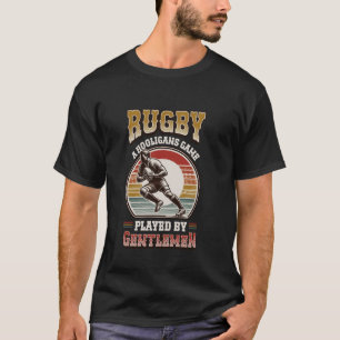 Rugby een Hooligans spel gespeeld door heren Rugby T-shirt