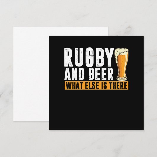 Rugby en Beer Rugby Player Rugby Team Cadeft Kaart (Voorkant / Achterkant)