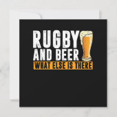 Rugby en Beer Rugby Player Rugby Team Cadeft Kaart (Voorkant)