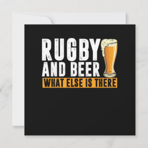 Rugby en Beer Rugby Player Rugby Team Cadeft Kaart