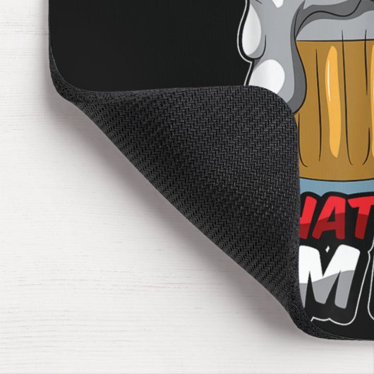 Rugby en bier, daarom ben ik hier grappig rugger c muismat (Hoek)