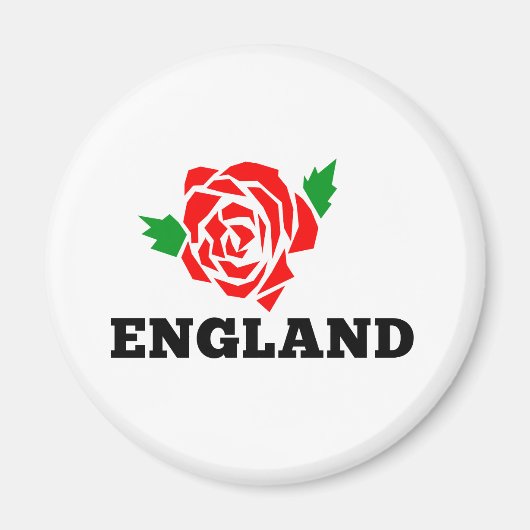 Rugby Engeland Engels Roos Magneet (Voorkant)
