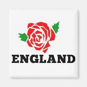 Rugby Engeland Engels Roos Magneet (Voorkant)