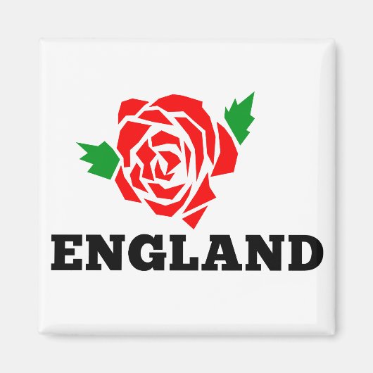 Rugby Engeland Engels Roos Magneet (Voorkant)