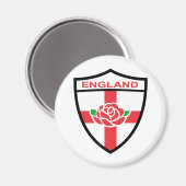 Rugby Engeland Engels Roos Vlaggenschild Magneet (Voorkant / Achterkant)