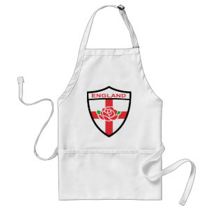 Rugby England Engels Roos Flag shield Standaard Schort