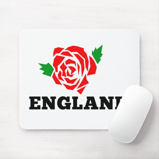 Rugby England Engels Roos Muismat (Met muis)
