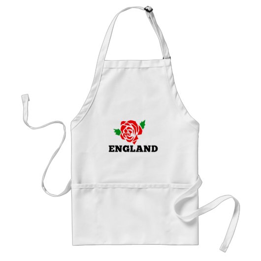 Rugby England Engels Roos Standaard Schort (Voorkant)