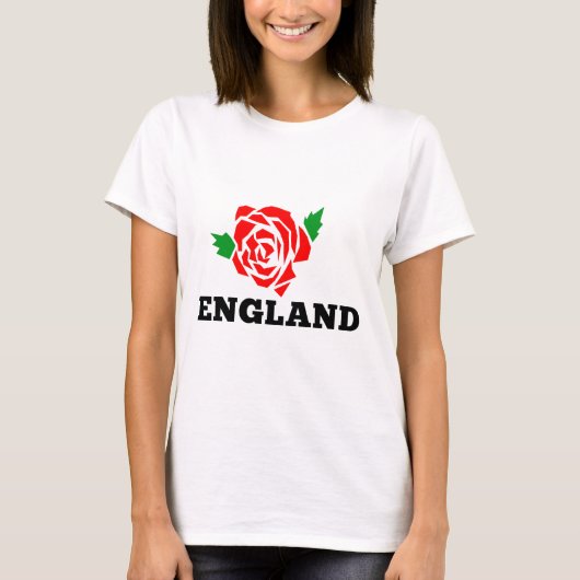 Rugby England Engels Roos T-shirt (Voorkant)