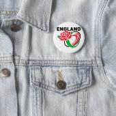 Rugby England English Roos Ball Ronde Button 5,7 Cm (In situ)