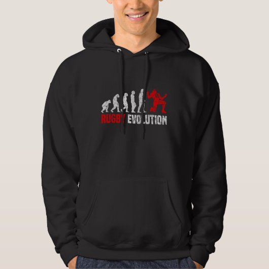 Rugby Evolution Hoodie Rugby Coach Hoodie Rugby (Voorkant)