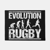 Rugby Evolution Monkeys Grunge for Rugby Player Deurmat (Voorkant)