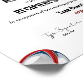 Rugby Excellence Award Certificaat - Instant Poster (Hoek)