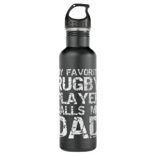 Rugby Father Gift Cool Mijn favoriete Rugby Player Waterfles