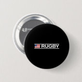 Rugby Flag Amerika Ronde Button 5,7 Cm (Voorkant /achterkant)