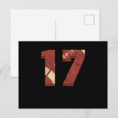 Rugby Football 17-de-verjaardag Sportcadeau Briefkaart (Voorkant / Achterkant)