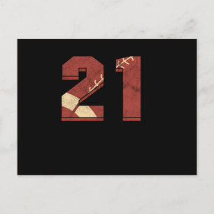 Rugby Football 21 ste Birthday Sports Gift Briefkaart