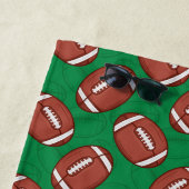 Rugby / Football custom monogram strandlaken (In situ)