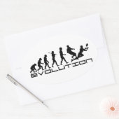 Rugby Football Sport Evolution Art Ovale Sticker (Envelop)
