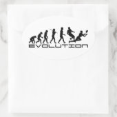 Rugby Football Sport Evolution Art Ovale Sticker (Tas)