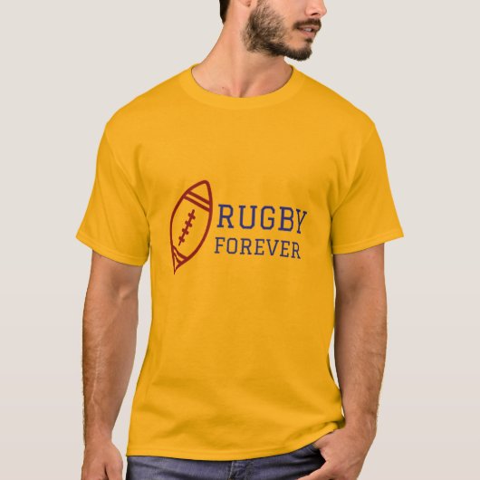 Rugby Forever Atletisch Design T-shirt (Voorkant)