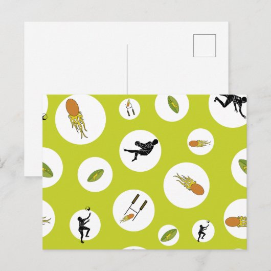 Rugby game are on briefkaart (Voorkant / Achterkant)