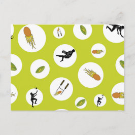 Rugby game are on briefkaart