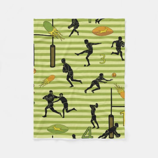 Rugby game are on Fleece Blanket (Voorkant)