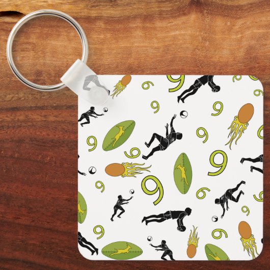 Rugby game are on Keyring to success  Sleutelhanger (Voorkant)