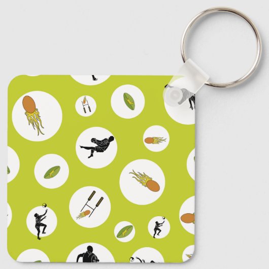 Rugby game are on Keyring to success  Sleutelhanger (Achterkant)