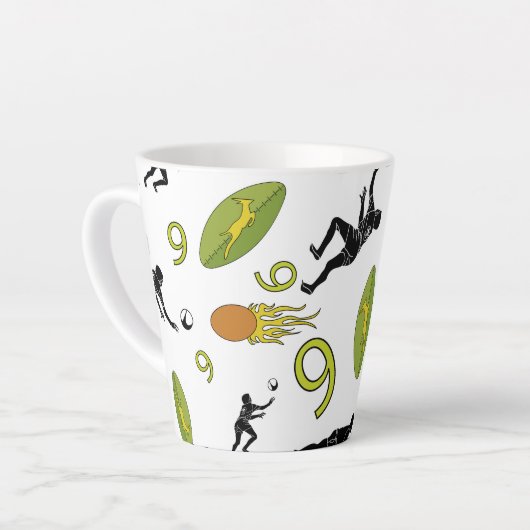 Rugby game are on latte mok (Linkerhoek)