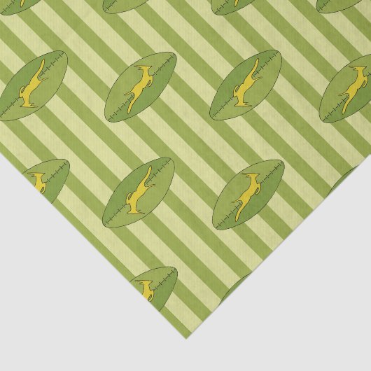 Rugby game are on tissuepapier (Detail)