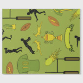 Rugby game are on Wrapping Paper Cadeaupapier (Vlak)
