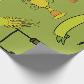 Rugby game are on Wrapping Paper Cadeaupapier (Hoek)