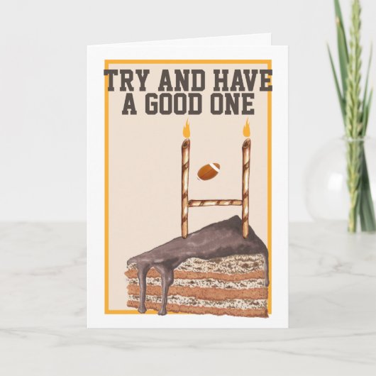 Rugby Game Probeer een goede sport te doen op zate Kaart (Voorkant)